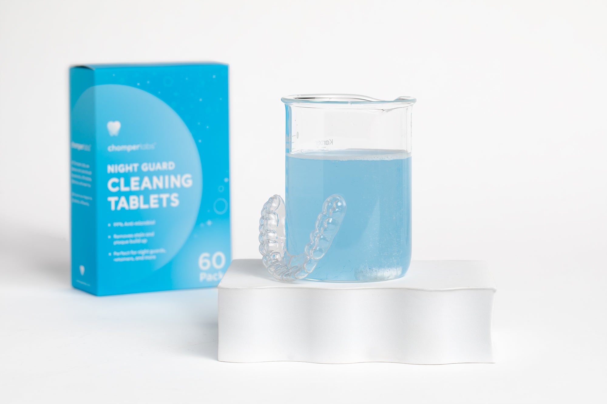 Fizzy Cleaning Tablets for Night Mouth Guards & Retainers Chomper Labs